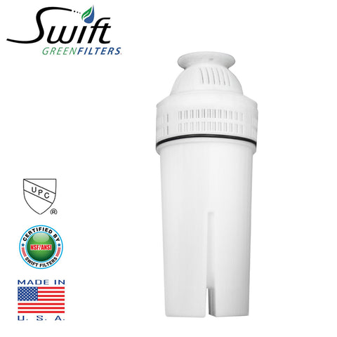 Swift Green Filters Brita Pitcher Water Filtration Replacement Filter, White SGF-B-P-CTO