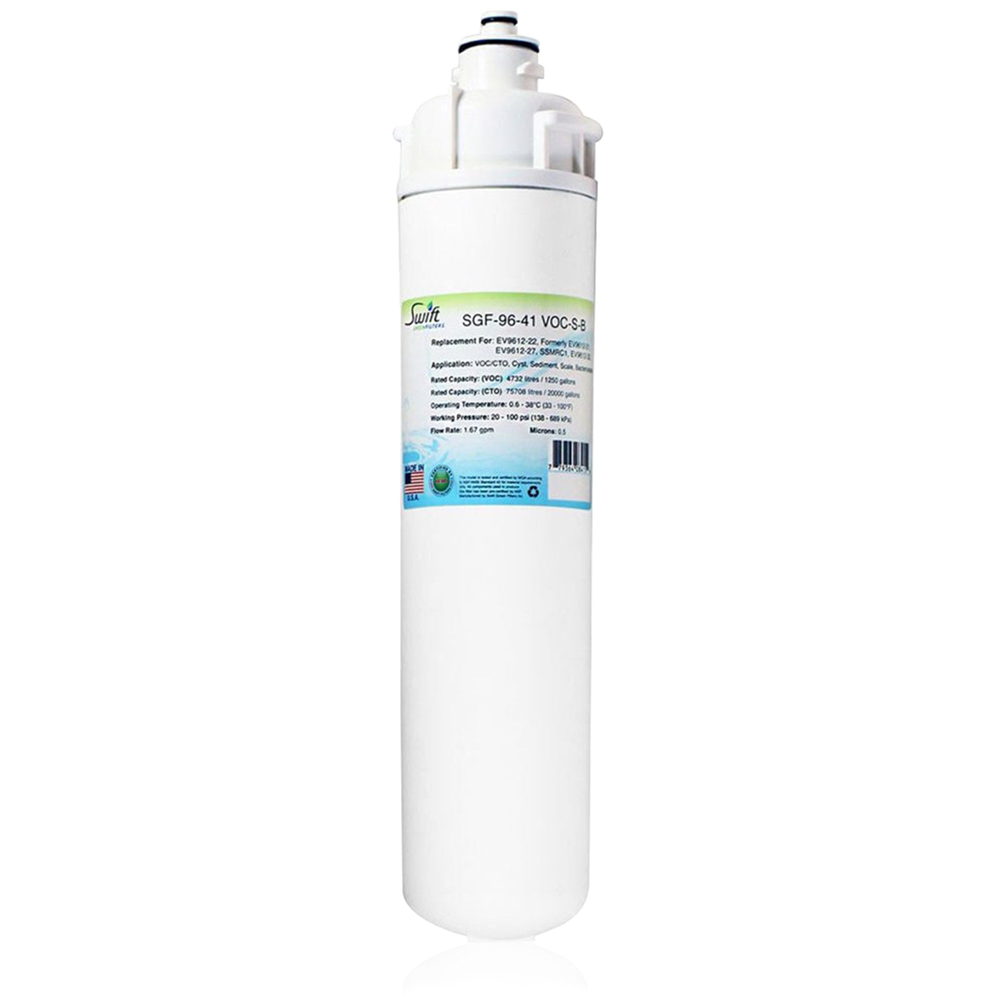 Replacement for Everpure EV9612-22, EV9612-32 Filter by Swift Green Filters SGF-96-41 VOC-S-B