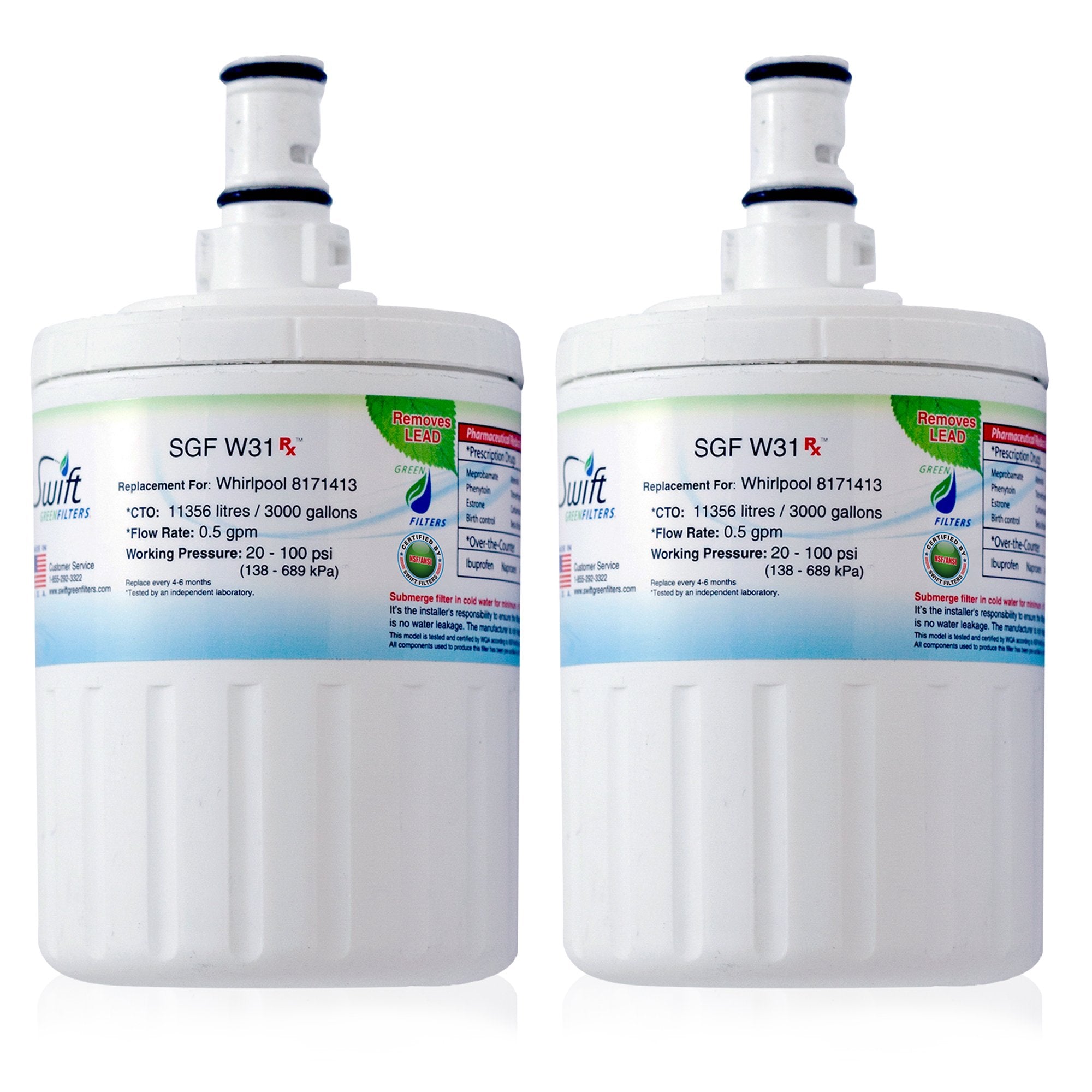 Aqua Fresh WF-286 Compatible Pharmaceutical Refrigerator Water Filter