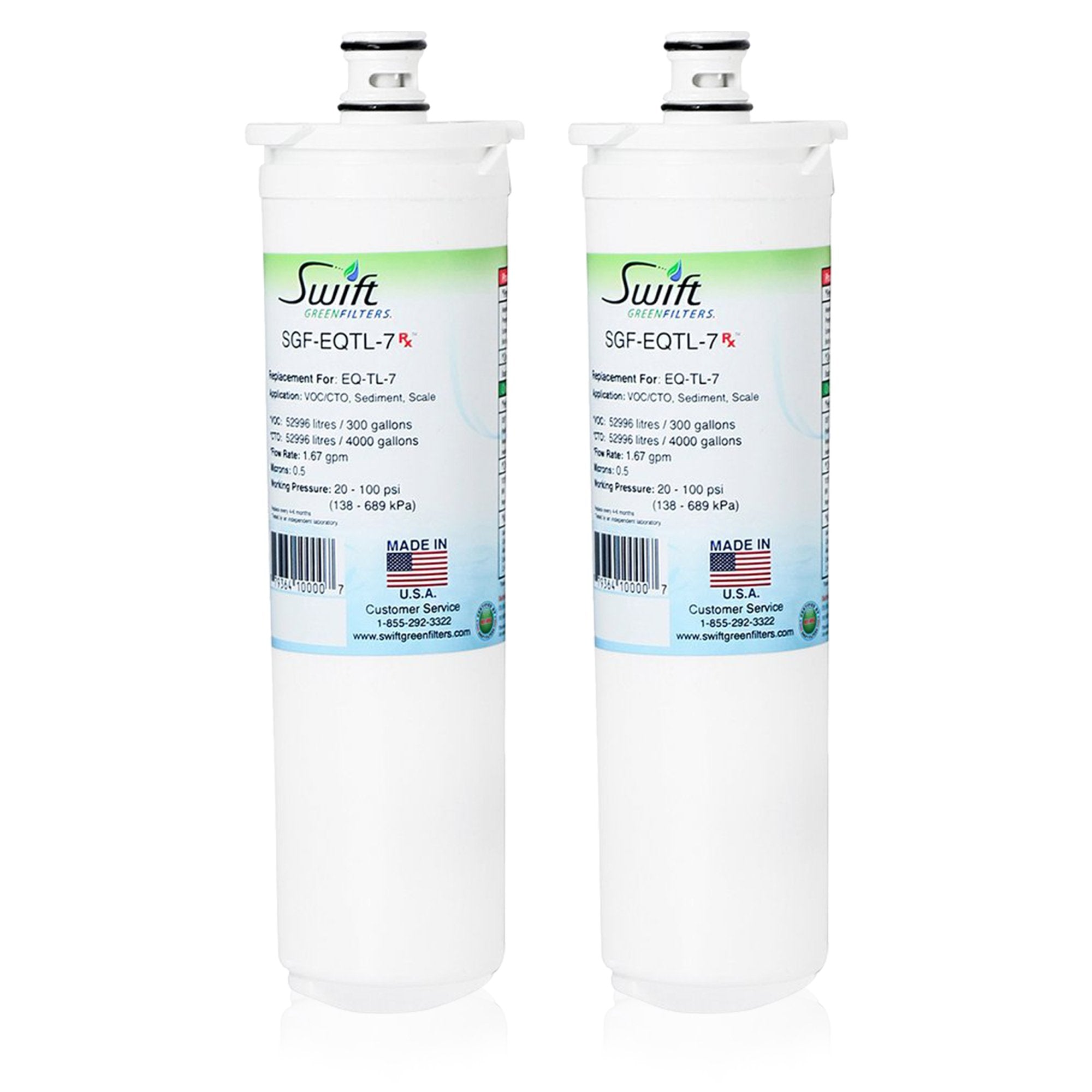 Replacement for Bunn EQTL-7 Water Filter by Swift Green Filters SGF-EQTL-7