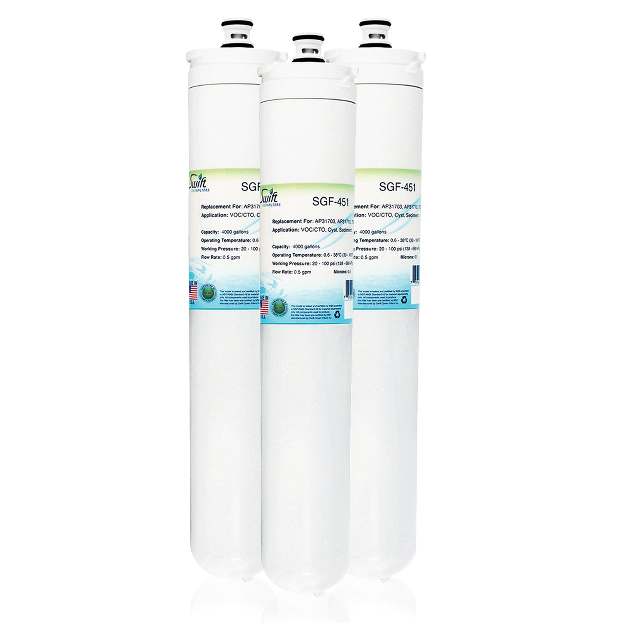 Replacement for 3M CS-451, CS-452, CS-450, CS-562, CS-522 Filter by Swift Green Filters SGF-451