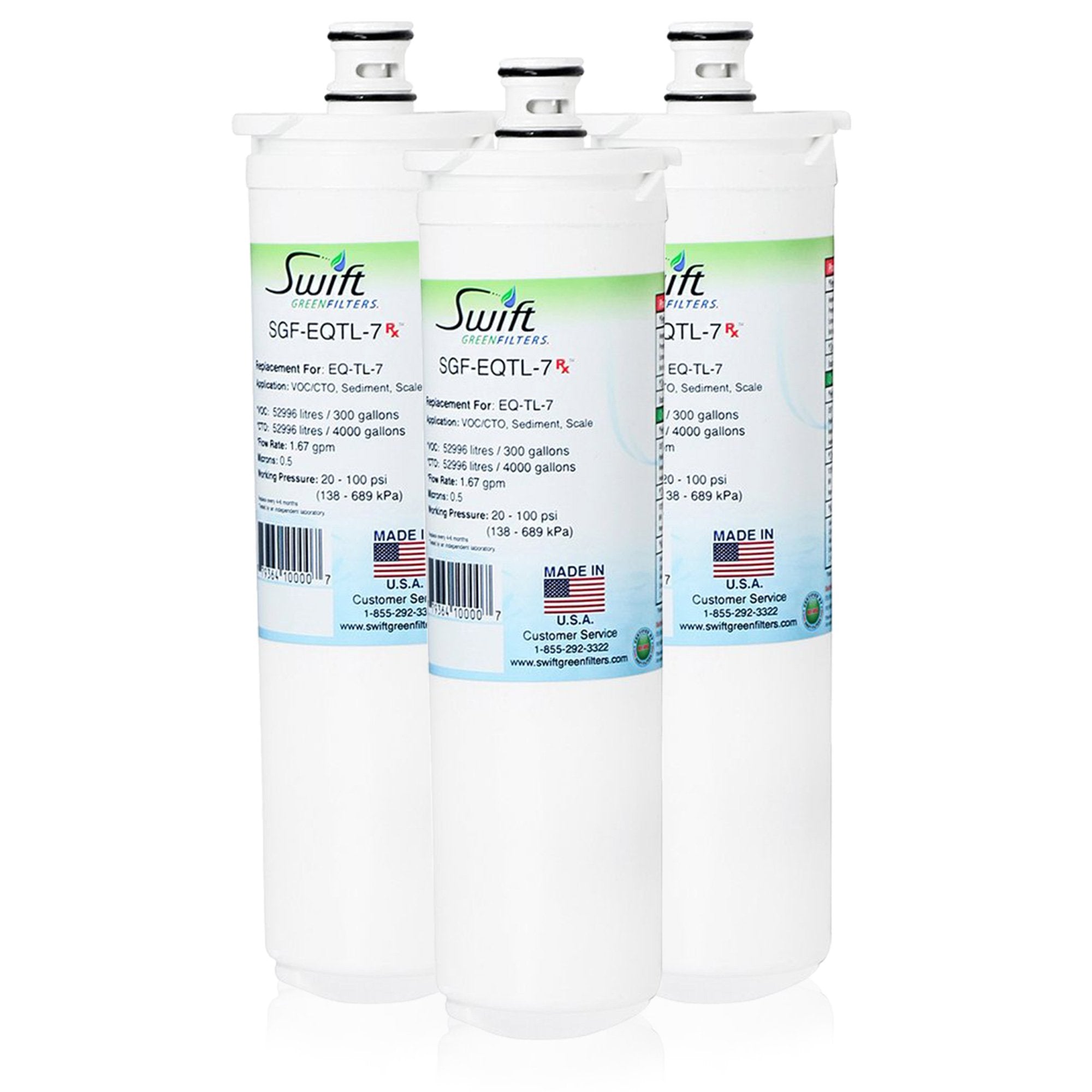 Replacement for Bunn EQTL-7 Water Filter by Swift Green Filters SGF-EQTL-7