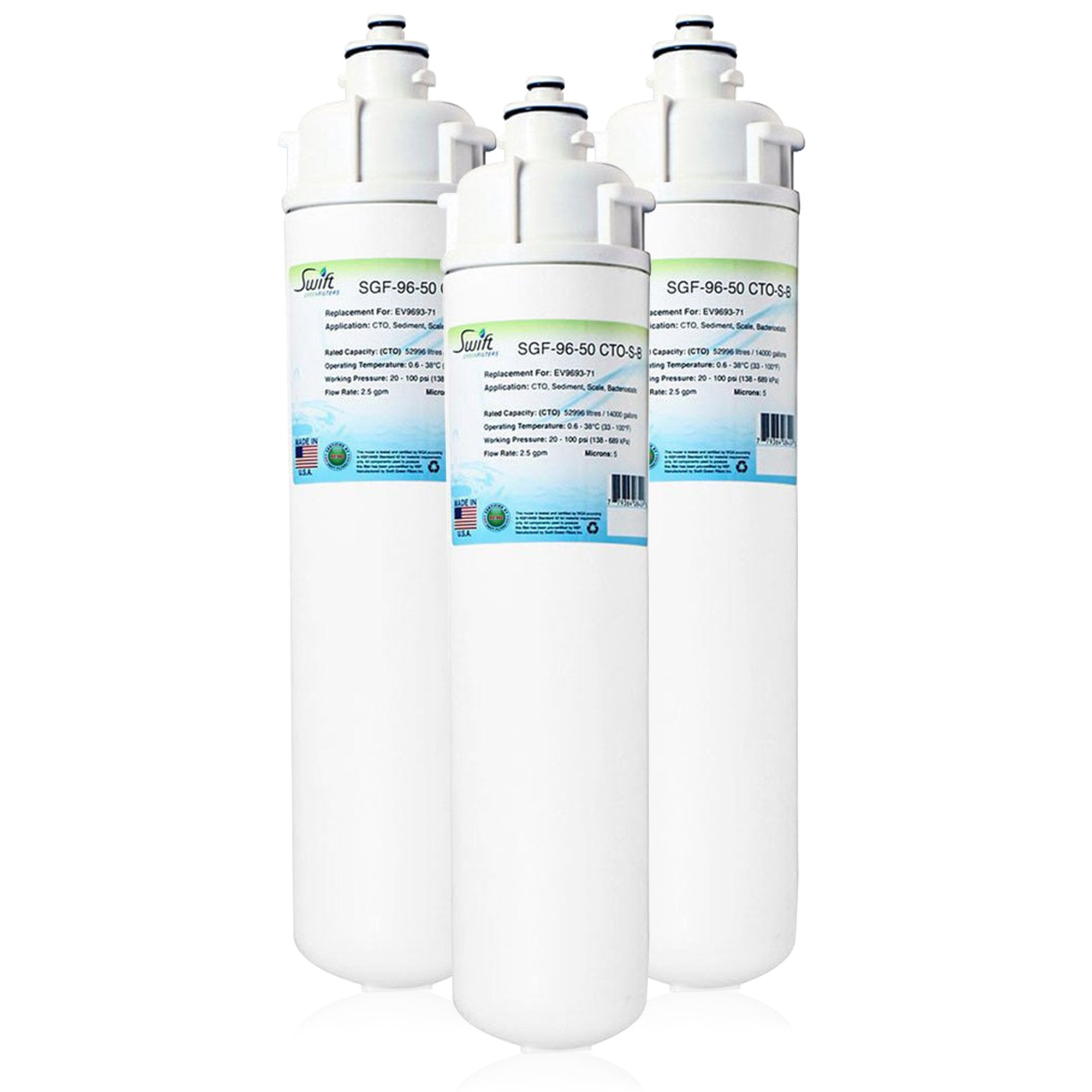 Replacement for Everpure EV9693-71,EV966824 Filter by Swift Green Filters SGF-96-50 CTO-S-B