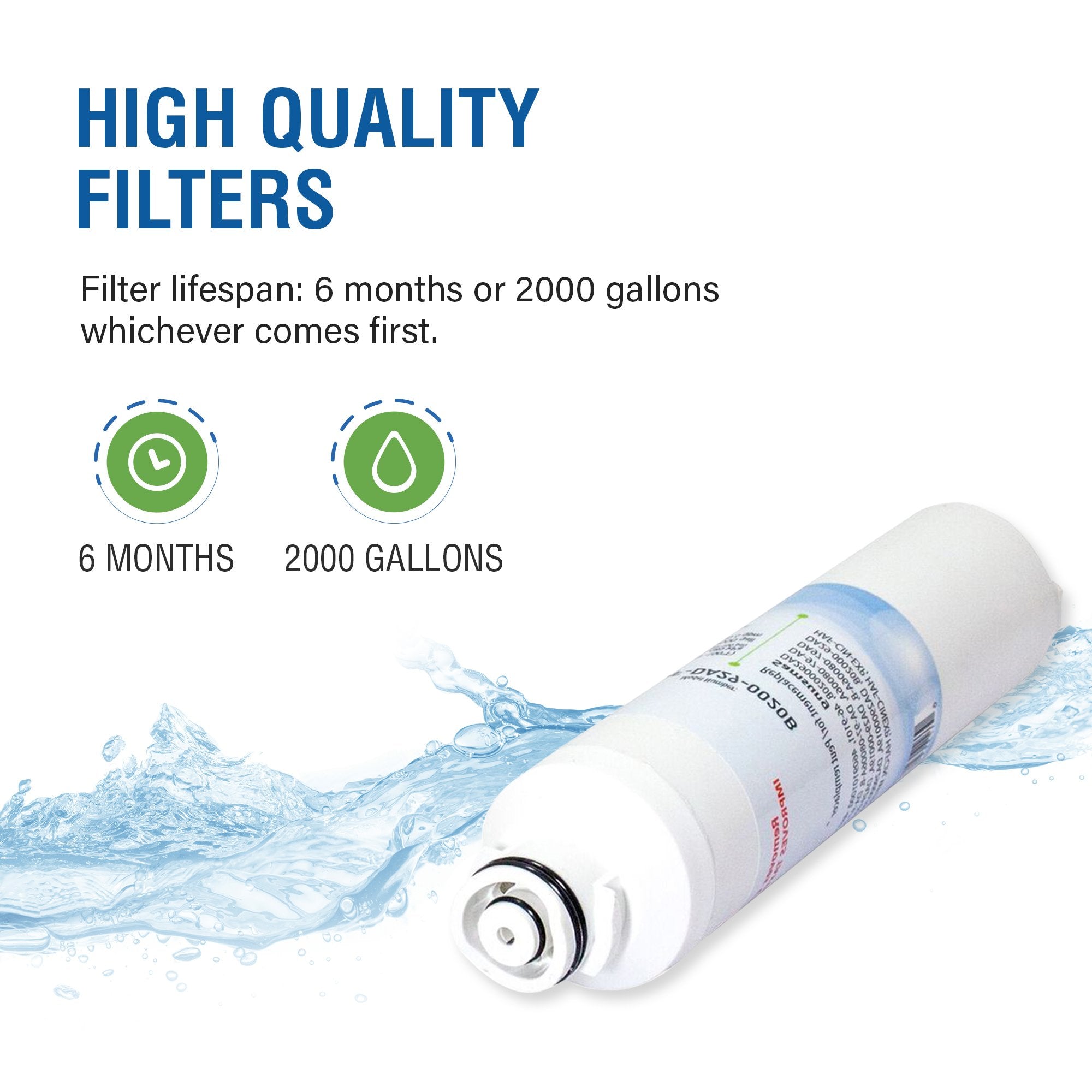Samsung DA2900020B/20A/19A Compatible CTO Refrigerator Water Filter