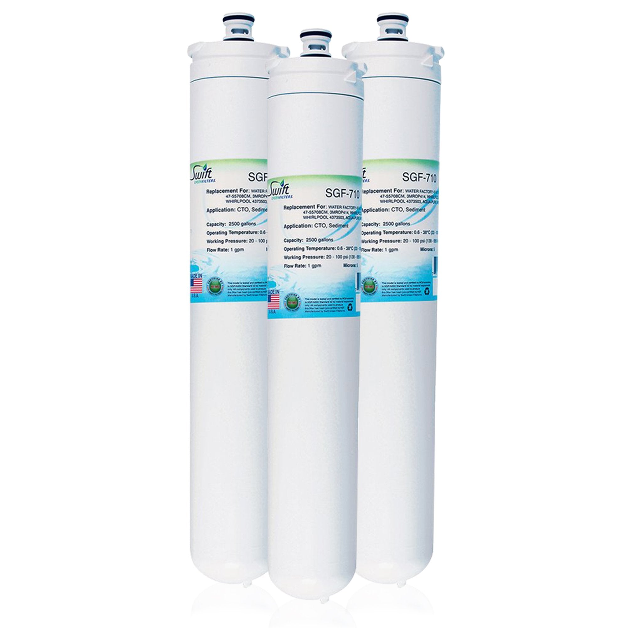 Replacement for 3M Water Factory 47-55710G2 Filter by Swift Green Filters SGF-710