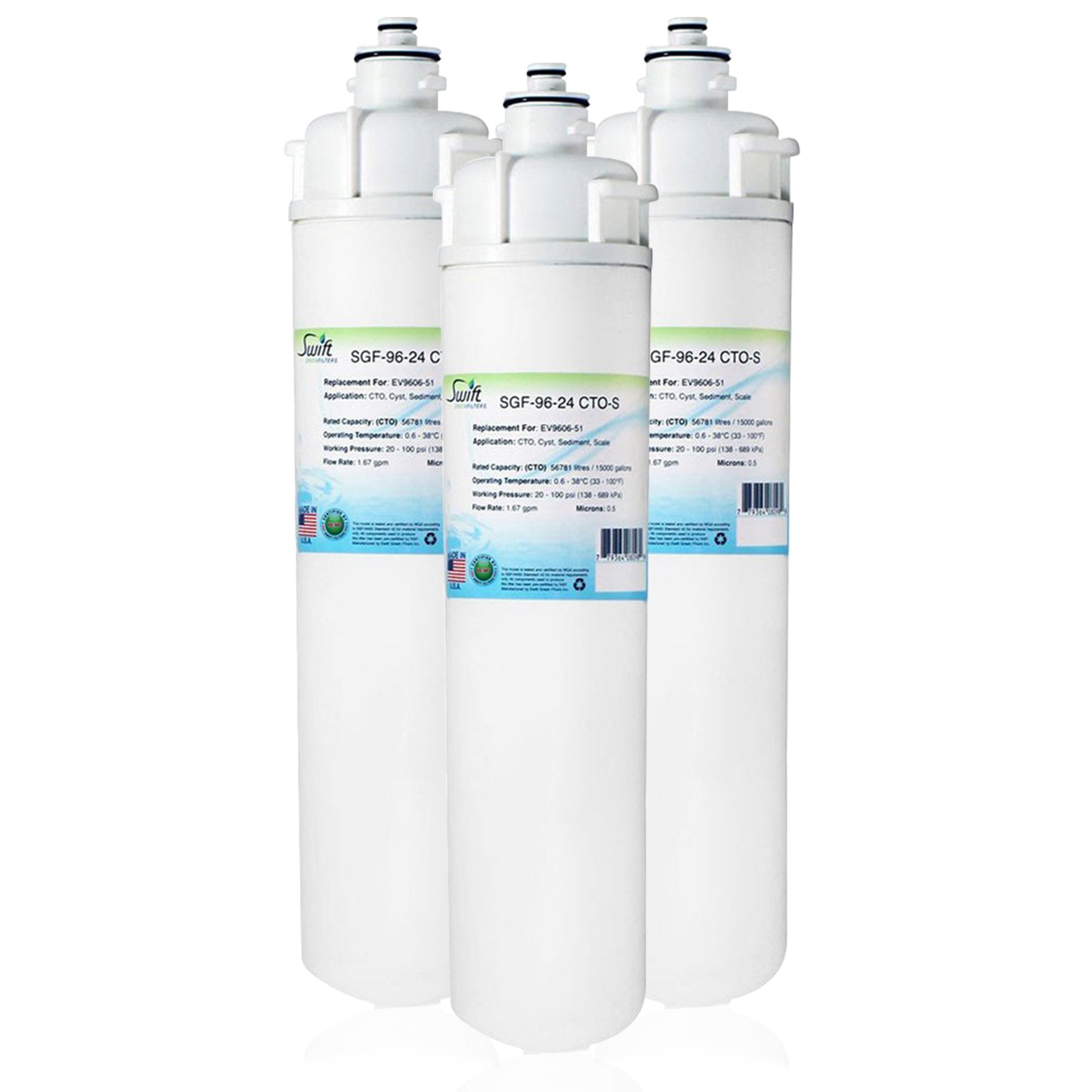 Replacement for Everpure EV9606-51 Filter by Swift Green Filters SGF-96-24 CTO-S