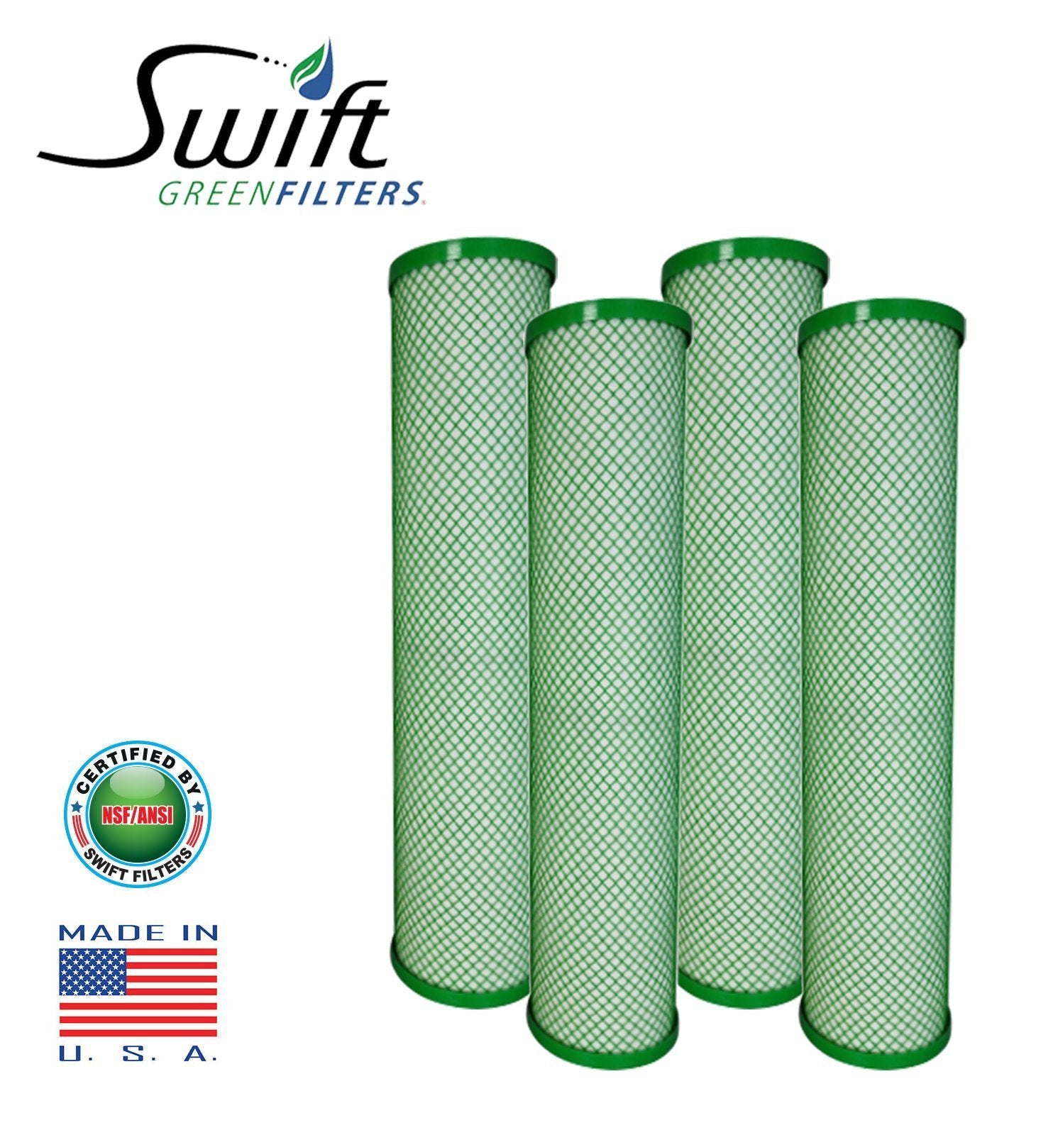 Swift (SGF20CL2) 20"x 2.75" CL2 Green Block Carbon Filter 10 Micron By Swift Green Filters - The Filters Club