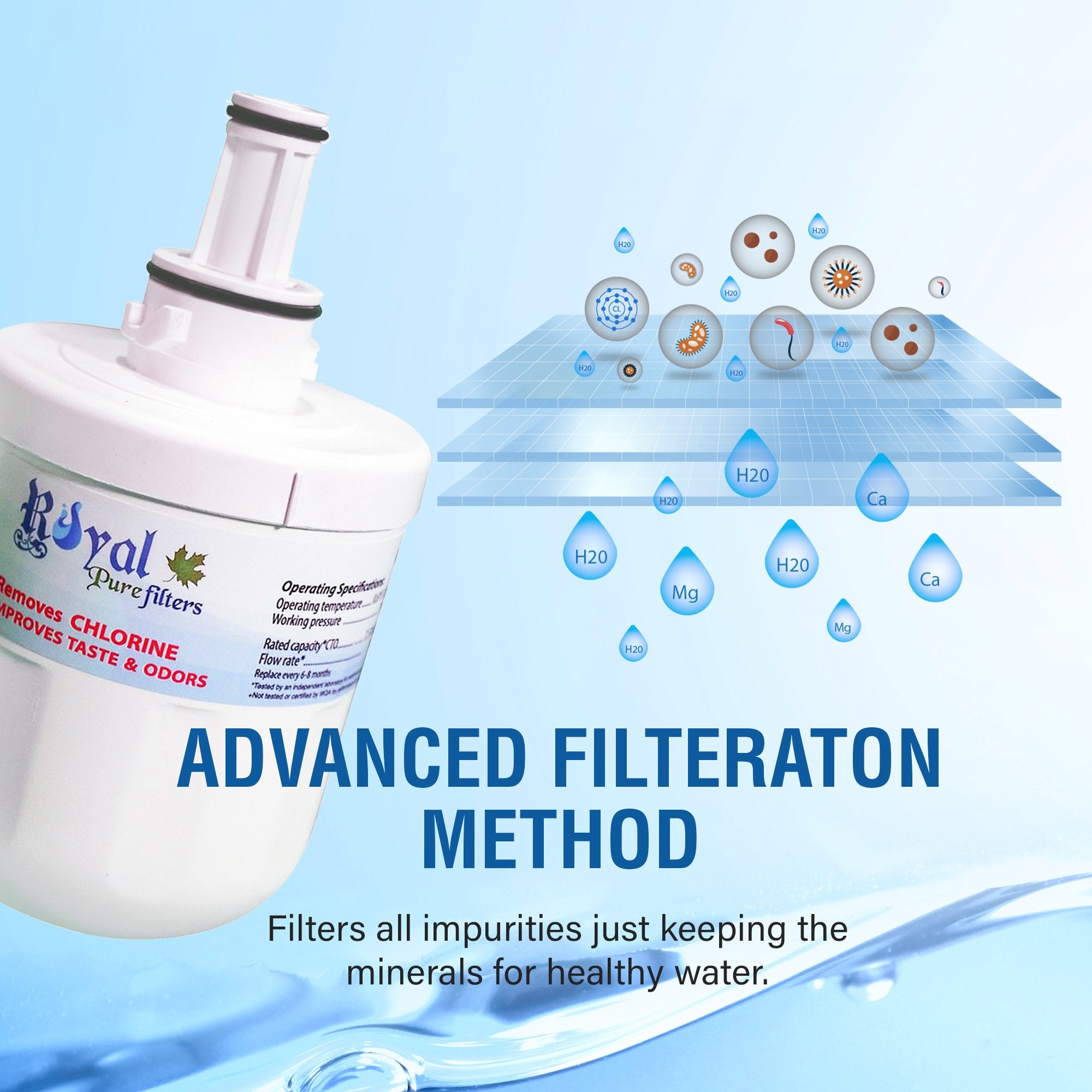 EveryDrop EDR6D1, Whirlpool 4396701/6701 & Kenmore 46-9915 Compatible CTO Refrigerator Water Filter