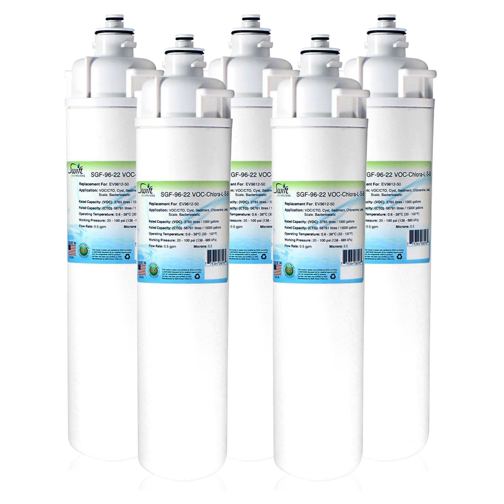 Replacement for Everpure EV9612-50 EP35R Filter by Swift Green Filters SGF-96-22 VOC-Chlora-L-S-B