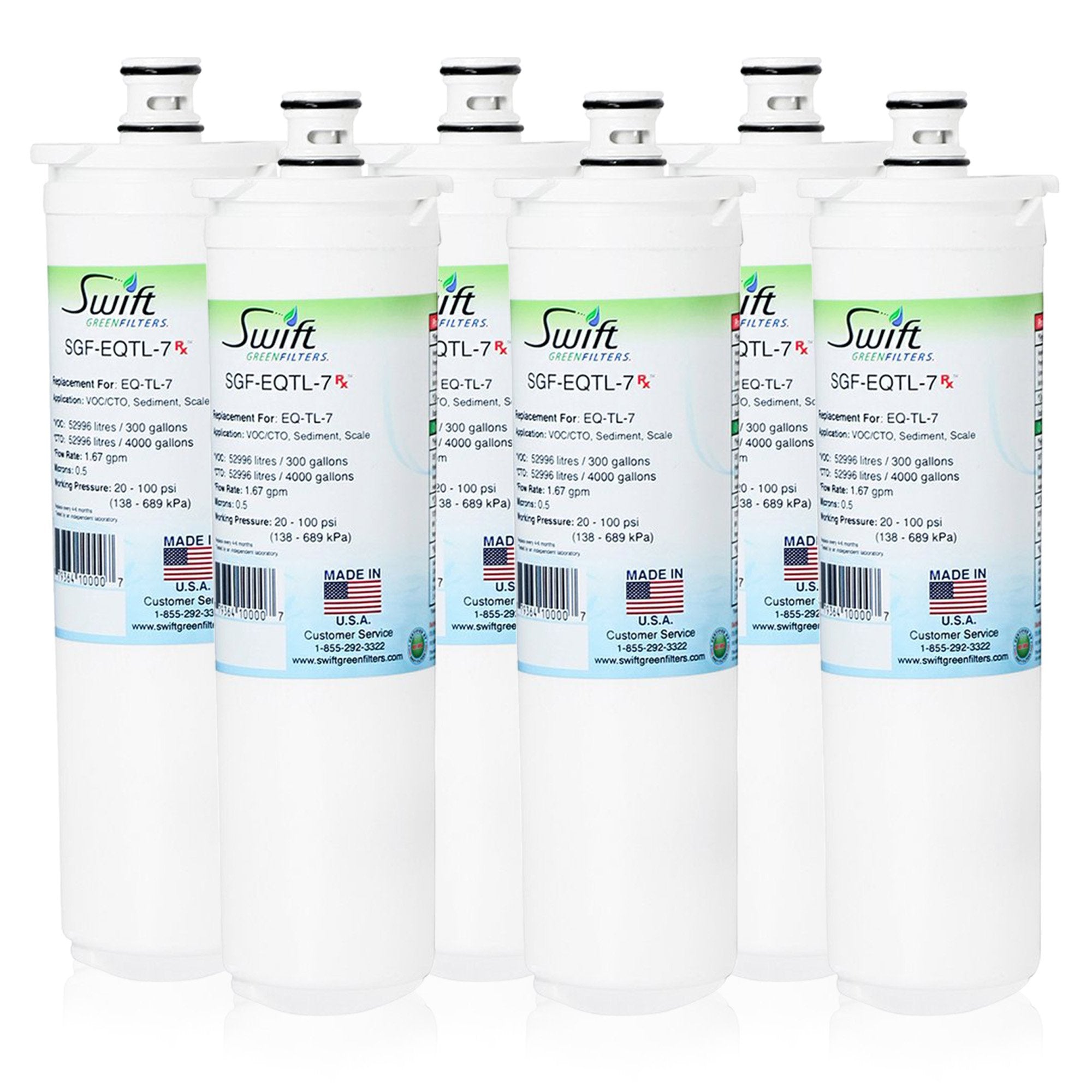 Replacement for Bunn EQTL-7 Water Filter by Swift Green Filters SGF-EQTL-7
