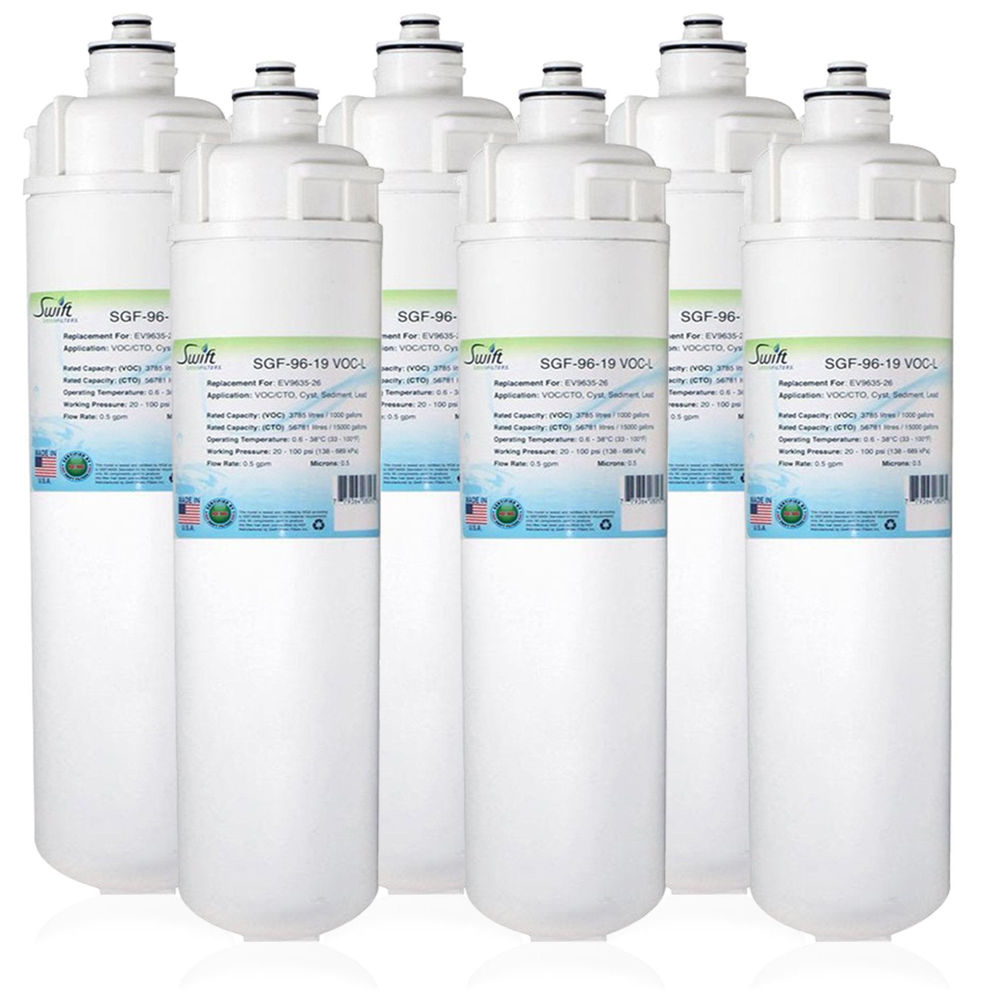 Replacement for Everpure EV9635-26,EP25,EP15 Filter by Swift Green Filters SGF-96-19 VOC-L