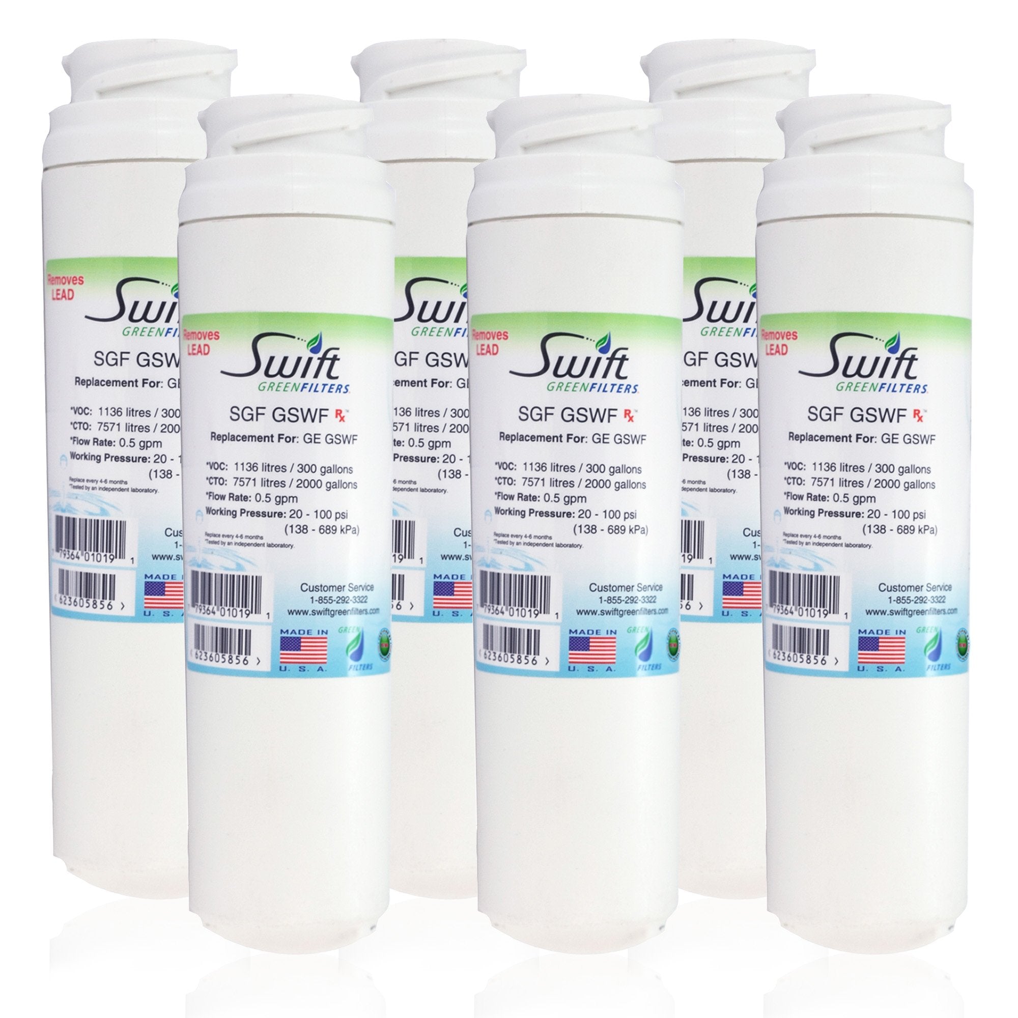 GE GSWF, Tier 1 RWF1061 & EcoAqua EFF-6023A Compatible Pharmaceutical Refrigerator Water Filter