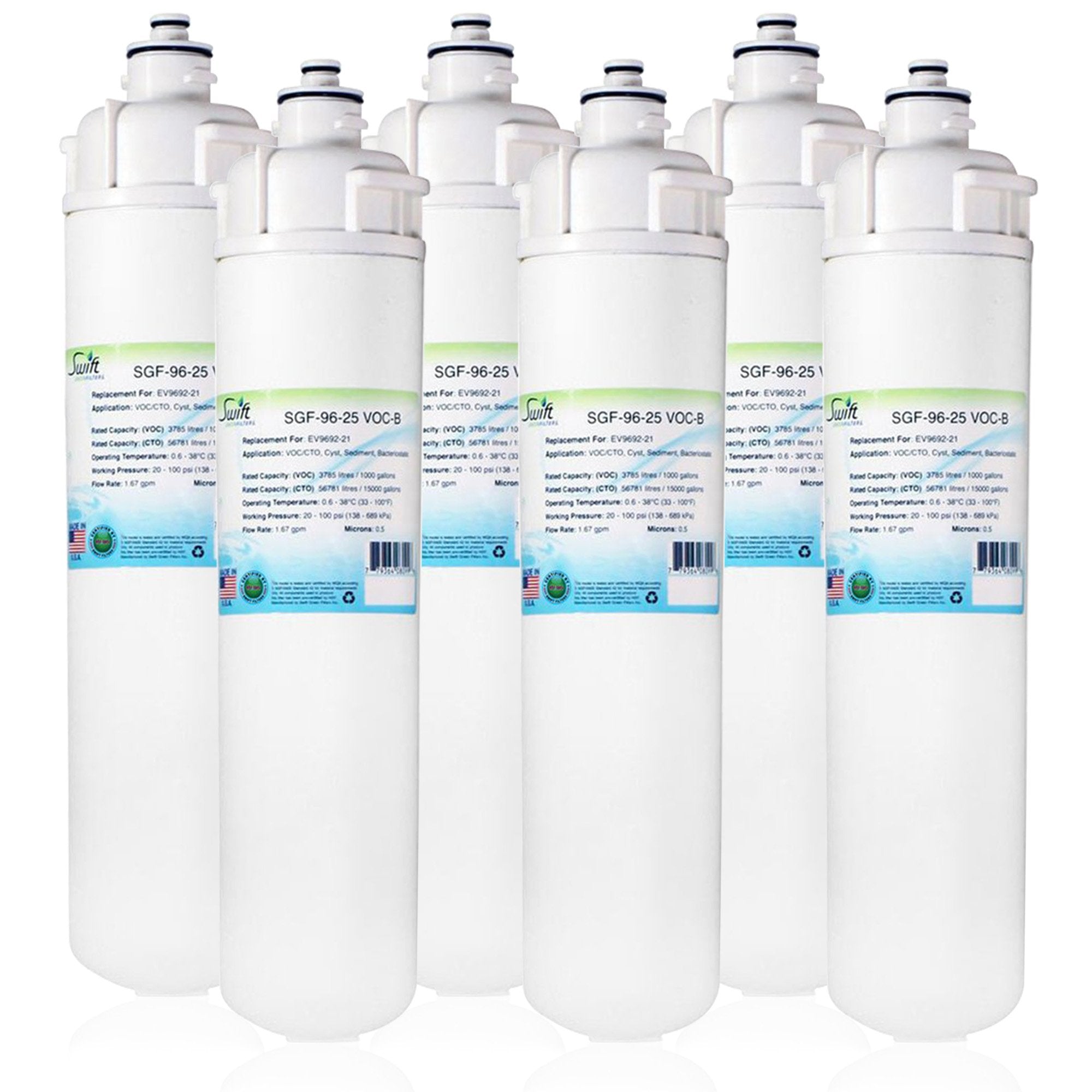 Replacement for Everpure EV9692-21 Filter by Swift Green Filters SGF-96-25 VOC-B
