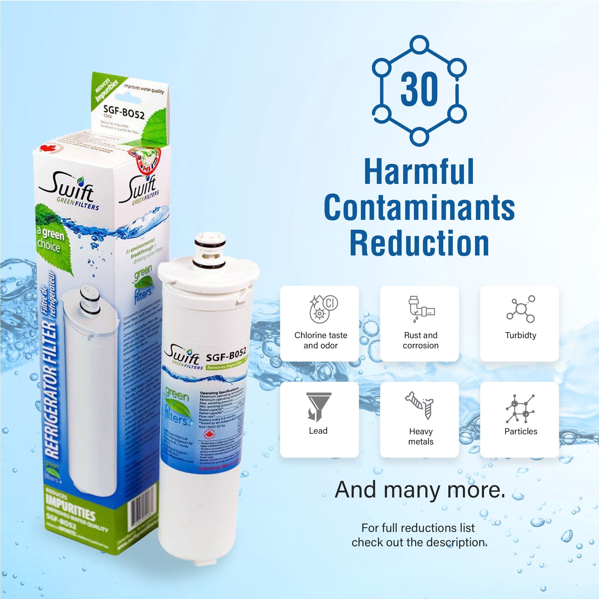 Aqua-Pure C-CS-FF Compatible VOC Refrigerator Water Filter