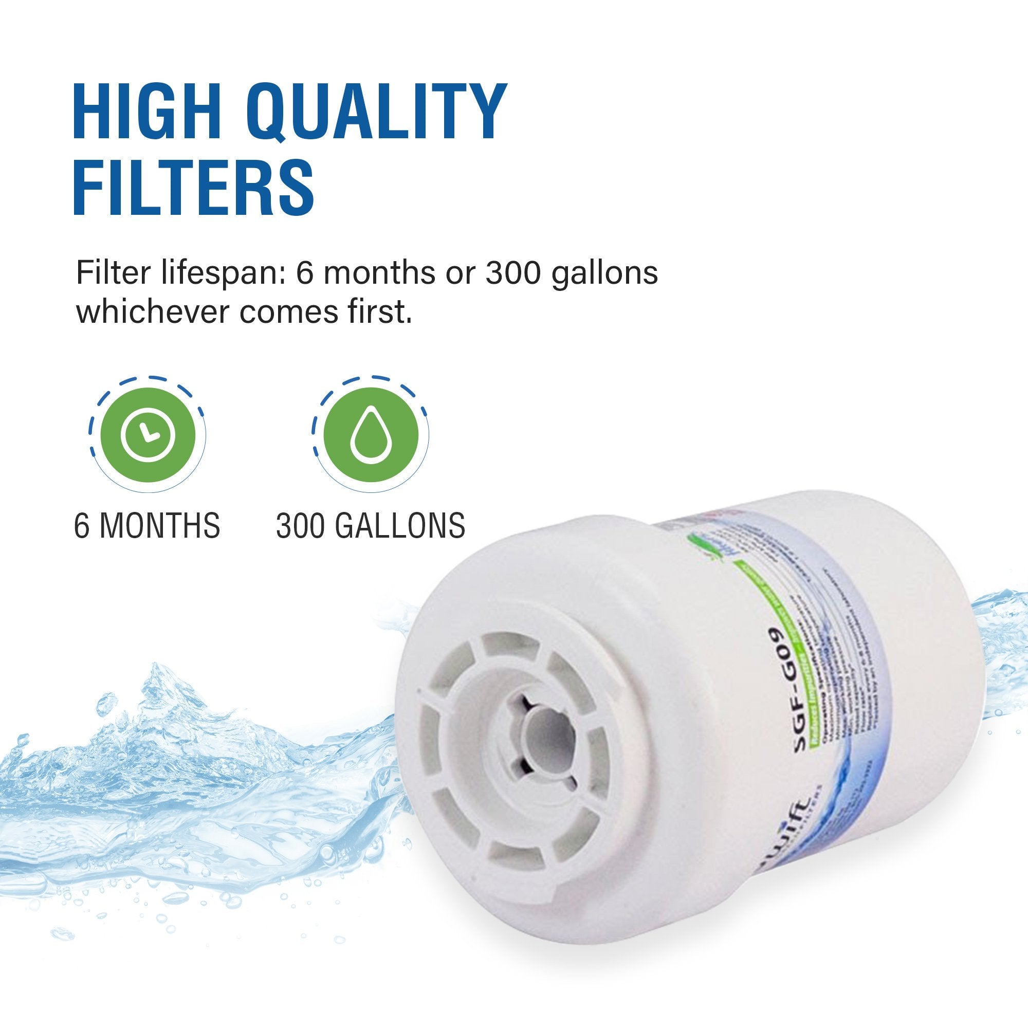 GE MXRC Compatible VOC Refrigerator Water Filter