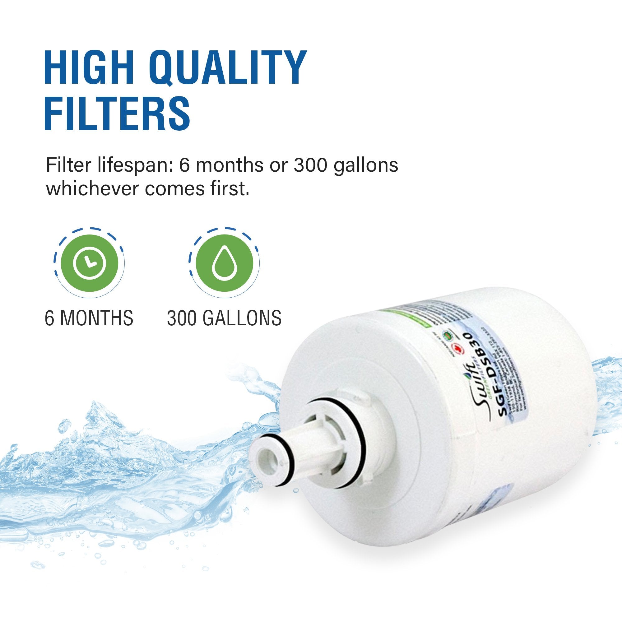 Samsung DA29-00003G, DA2900003AB & HAF-CU1 Compatible VOC Refrigerator Water Filter