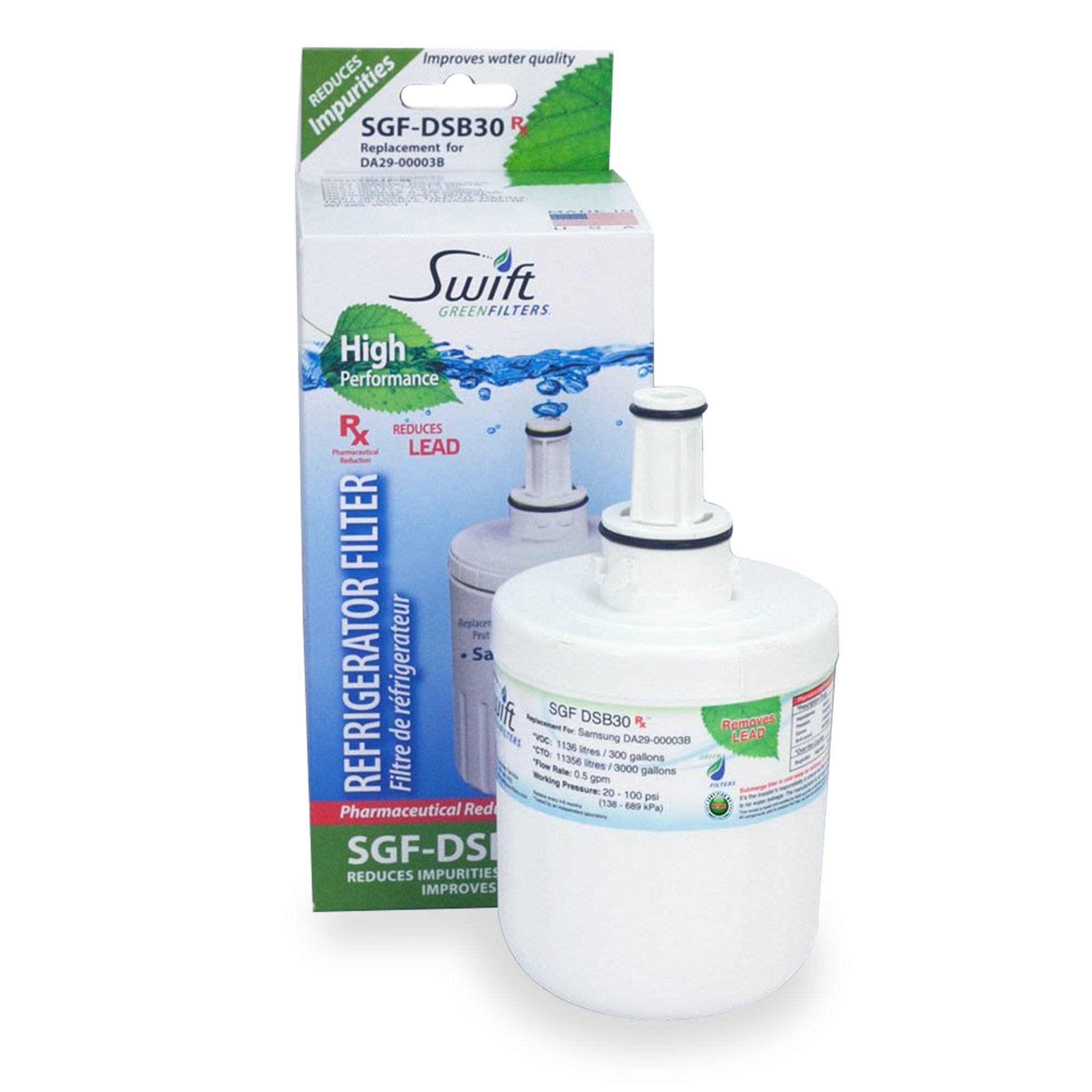 Samsung DA29-00003G, DA2900003AB & HAF-CU1 Compatible Pharmaceutical Refrigerator Water Filter